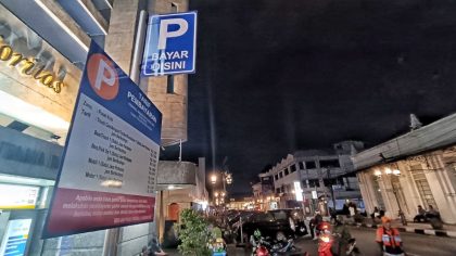 Patok Tarif Parkir 