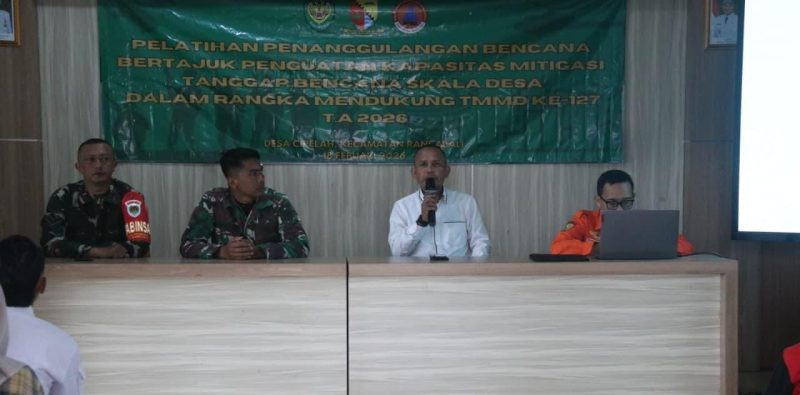 Tanggap Bencana Skala Desa, TMMD Kodim 0624/Kab. Bandung Gelar Pelatihan ke Masyarakat