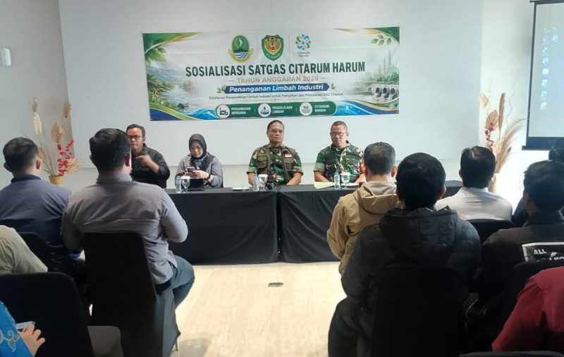 Sosialisasi Penanganan limbah Industri, Dansatgas Citarum Harum Beri Edukasi ke Pelaku Usaha